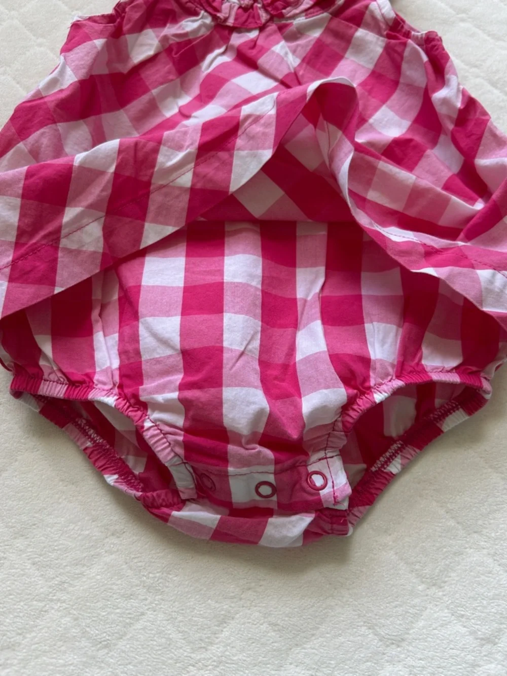 Carter's | Pink Orange Girl Romper | 18m - Picture 4 of 4